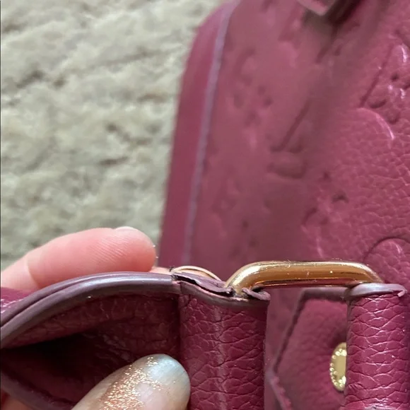 Burgundy Designer inspired Handbag - Picture 4 of 16